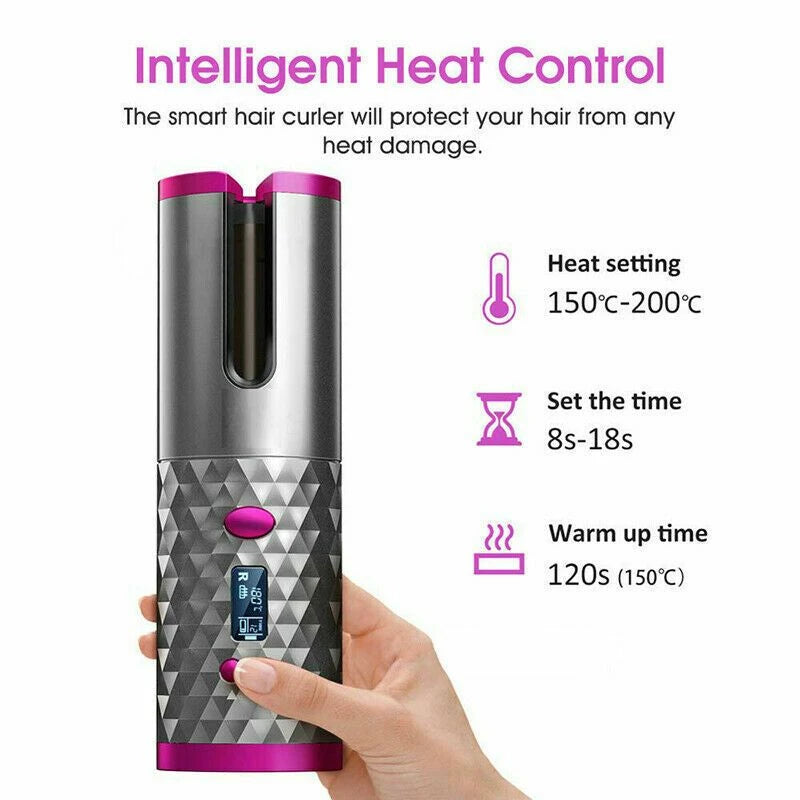 Cordless Auto Rotating Hair Curler